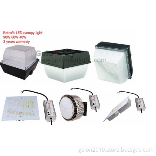 LED Canopy Light 60W Repalce 200-250W HID Mhl HPS for Canopy Light Fixture